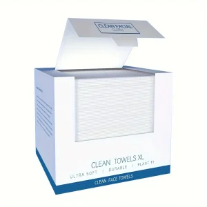 1 Box of Disposable Face Towels Thick Soft Tissue Paper 40 Pieces/box 10.24*11.81inch Towel Disposable