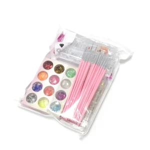 1 Set Nail Art Makeup Tools Includes Diamond Pliers Painting Brushes & Rhinestone Decorations