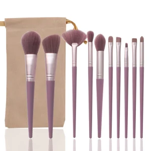 10 Sets of Delicate Makeup Brushes Soft Skin Friendly Light Beauty Brushes Silky Smooth Single Brushes