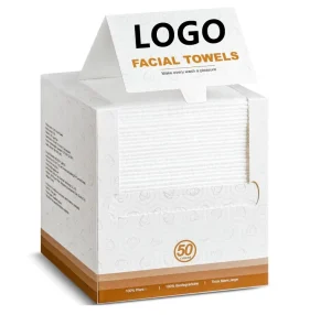 100% Biodegradable Vegan Viscose Rayon Cotton Disposable Face Towel XL