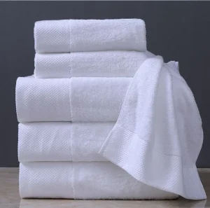 100% Cotton White Towel Dry Face Bath Towel