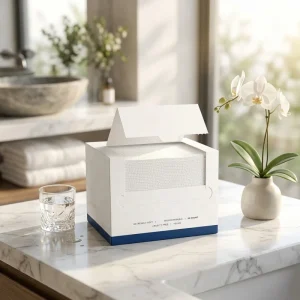 100% Lyocell Disposable Face Towels 50pcs Per Box Makeup Remover Dry Wipes Biodegradable Disposable Face Towels