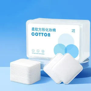 100 Pcs Pack Round Shape Cosmetic Cotton Pads Facial Cleansing Disposable Makeup Remover Round Cotton Pads