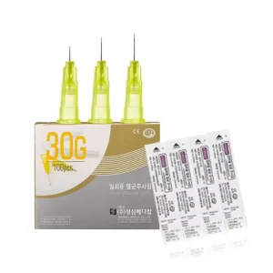 100 Pcs Pack Stainless Steel Needle 30G 4mm 6mm 13mm 25mm Skin Booster Facial Needle