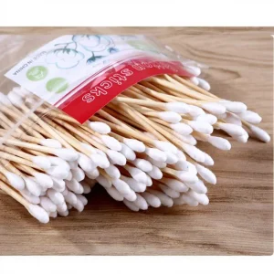 100 Pcs Per OPP Bag Disposable High Quality Baby Sterile Cotton Bud Swabs