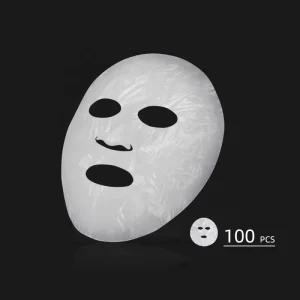 100 Pcs UnCompressed Plastic Facial Face Mask Sheet Paper Natural Skin Care Beauty Tools Breathable Disposable Face Mask DIY