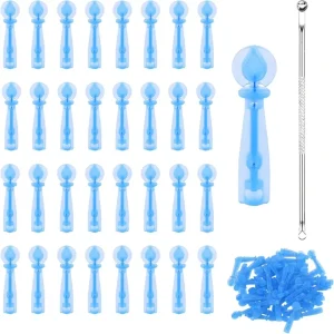 100 Pieces Disposable Blackhead Needles Acne Blemish Remover Tool