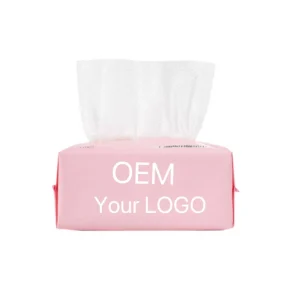 100% Plant Fiber Customized OEM Service Disposable Quick Dry Facial Towel White Soft Nonwoven Cleaning Face Tissue for Home