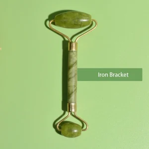 100% Real Natural Jade Stone Jade Roller for Face Beauty Tools Facial Massager Green Jade