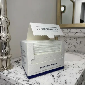 100% Viscose Organic Soft Makeup Remover Towel Reusable Hand Facial Wash Cleaning Tissue for Salon Spa Disposable Towel