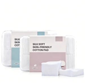 1000 Count Non Woven Silk Soft Lightweight Skin Friendly 5.3x6cm 1 Layer Rectangle Daily Cleaning Cotton Pad Model