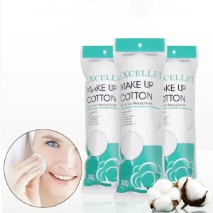 100Pcs/pack Make up Remove Cosmetic Cotton Pads Wipe Pads Nail Art Cleaning Pads Soft Facial Cotton Makeup Remover Tool