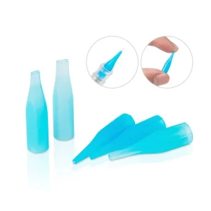 100pc bag Disposable Tattoo Permanent Makeup Needle Tips Needle Hat 5 Size to Be Choose From Plastic Disposable Needle Cover