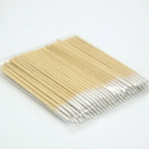 100pcs Cotton Tipped Tattoo Pointed Cotton Buds Swabs Makeup Cosmetic Applicator Wood Sticks