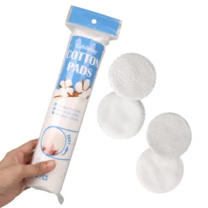 100pcs Disposable Soft Round Cotton Pads Customizable OEM ODM Free Samples for Convenient Makeup Removal