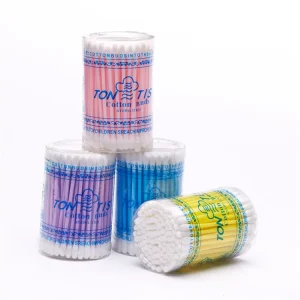 100pcs Factory Baby Ear Cleaning Cotton Buds Double Ended Swabs
