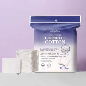 100pcs Hand Inserted Cotton Pads Extra Absorbent Pocket Design for Skin Friendly Makeup Remover for Face Cleansing SY455