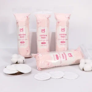 100pcs Premium Eco friendly Non Woven Round Cotton Pads for Face Care Cosmetic Facial Disposable Makeup Removal Pads