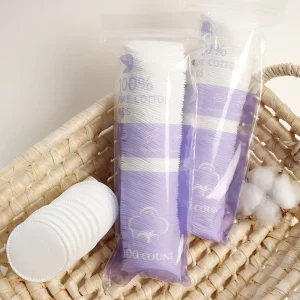 100pcs Pure Cotton Pads Natural Face Cleansing Wipes Soft Lint Free Makeup Remover Cotton