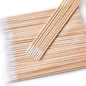 100pcs bag Wood Cotton Swab Cosmetics Permanent Makeup Health New Ear Jewelry Clean Sticks Buds Tip Wood Cotton Head Swab