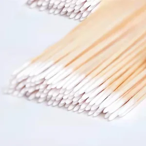 10cm Pointed Cotton Head Wooden Stick Tattoo Lipstick Cotton Swab Lip Cotton Buds Q tips