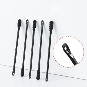 10pcs Cruelty Free Fragrance Free Double Spiral Head Tipped Cotton Buds