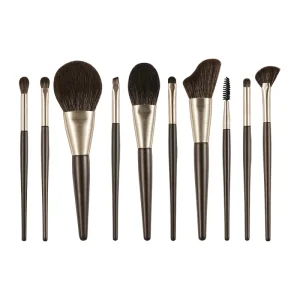 10pcs Makeup Brush Set Soft Synthetic Bristles Foundation Blush Eyeshadow Brushes for Professional and Daily Use