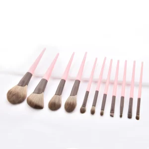 11 Pcs set Professional Makeup Brush Set Custom Logo Tool Make up High Quality Brushes Set with Bag