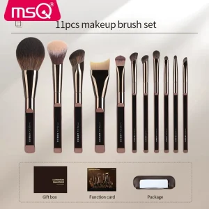 11PCS Professional Eco friendly Synthetic Hair Face Makeup Brushes Set