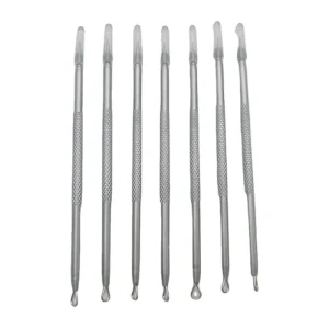 12CM Stainless Steel Mirror Light Acne Needle Portable Blackhead Pimple Extractor Face Use