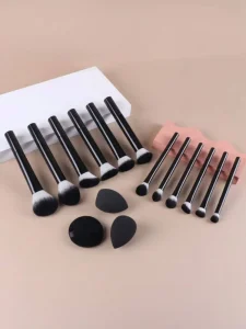 13 Pcs Black Makeup Brushes Set Luxury Professional Brush Beauty Artists Custom Private Label High End Quality Supply