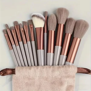 13 Piece Makeup Brush Set Soft Hair Loose Powder Highlight Blush Eyeshadow Brush Full Beauty Tools Kit