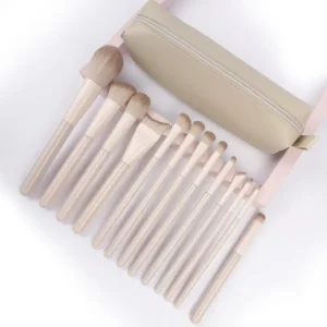13-piece Beginner Eco-friendly Makeup Brush Set Luxurious pink Custom-made Private Brand Travel-Friendly Makeup Brushes Storage