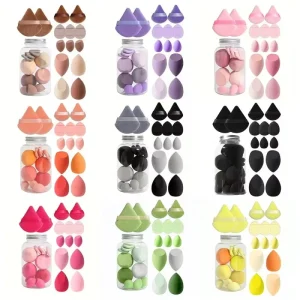 14 Pcs Makeup Sponge Blender Sponges for Liquid Foundation Powder Puff Wet Dry Dual Use Face Makeup Puff Sponges