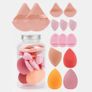 14PCS Vegan Beauty Sponge Set Latex Free Makeup Sponge for Foundation Custom Logo Soft Makeup Sponge
