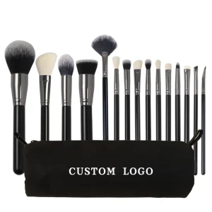15 Piece Professional Makeup Brush Set with Soft Bristles and Comfortable Handle for Smooth Application of Makeup