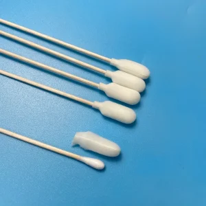 150mm Foam Over Cotton Head Swab with Wood Handle Premium Product Type Cotton Bud