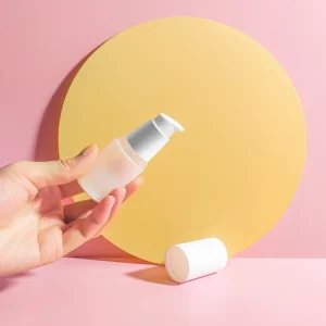 15ml 30ml 50ml 80ml 100ml 1oz 2oz 3oz Round Plastic Airless Pump Lotion Bottle 100 ml Skin Care With Lid