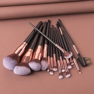 15pcs Makeup Brush Set Eye Shadow Face Beauty Make up Tools Private Label Black High Quality Nylon Makeup Brush Set