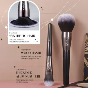 15pcs Professional Eye Shadow Makeup Brush Set with Wood Handle Real Hair Customized Women’s Items Face & Shaving Brush