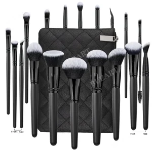 16pcs High Quality Matte Wooden Handle Eyeshadow Makeup Brush Sets Soft Bristles