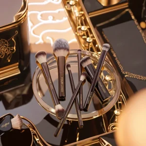 19 Pcs Hour Glass Single Brush and Makeup Brushes Set Professional Luxury Double Ended Makeup Brushes