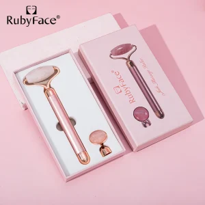 2 IN 1 Electric Jade Roller Electric Face Massager Contour Jade Roller Facial Roller Massage
