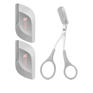 2 in 1 Versatile Beauty Tool Reusable Razor & Eyebrow Trimmer with Comb