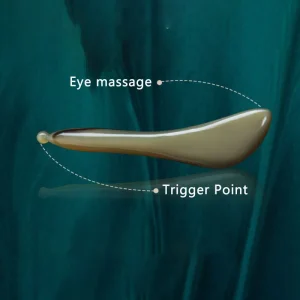 20 Year Old Water Buffalo Horn Face Massager Gua Sha Board for Face Lifting Scraping