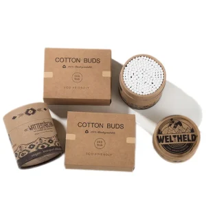 200 Pcs High Quality Ear Cotton Buds Per Box Eco Friendly Bamboo Stick Cotton Swab Ear Cleaning Cotton Buds
