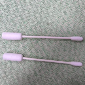 200 Pcs Paper Stick Cotton Swab Eco-Friendly Safty Cotton Buds in Square Plastic Box with Custom Logo