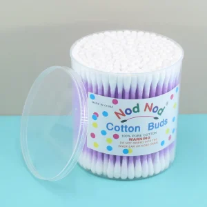 200pcs Disposable Medical Grade Cotton Swabs Eco Friendly Ear Cleaning Cotton Buds for Personal Hygiene First Aid Use