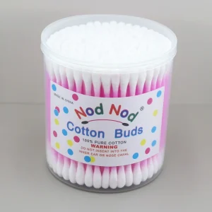 200pcs Disposable Medical Grade Cotton Swabs Eco Friendly Ear Cleaning Cotton Buds for Personal Hygiene First Aid Use