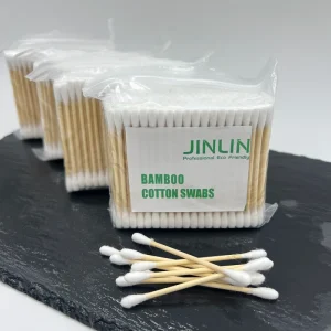 200pcs Private Label Bamboo Cotton Swabs Pure Cotton Ear Buds Multi-Purpose Disposable